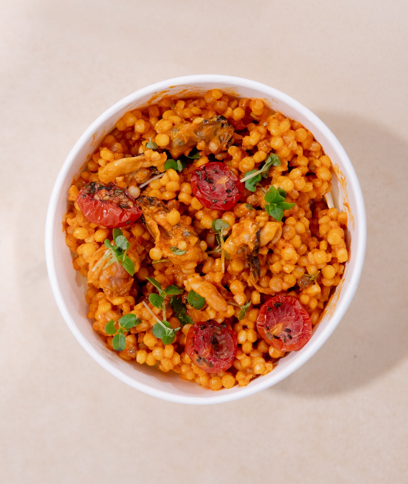 Fregula alla Mediterranean Salad (NF, DF)